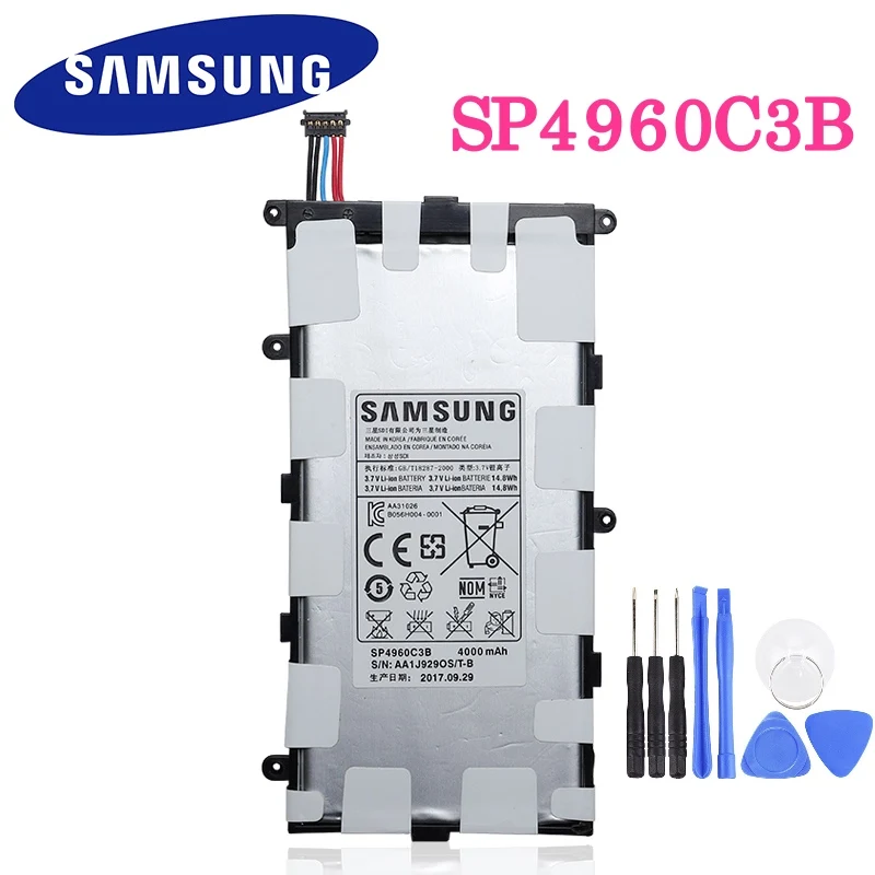 Аккумулятор для планшета Samsung SP4960C3B 7 0 мАч GALAXY Tab 4000 Plus P3110 P3100 P6200 P6210|Аккумуляторы