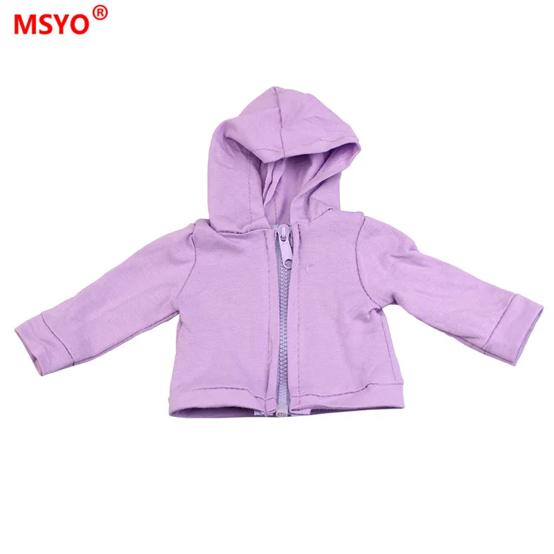 

New Style 18-Inch America GIRL'S Doll Fashion Zip-up Jacket with Hat Doll Fashion Hoodie