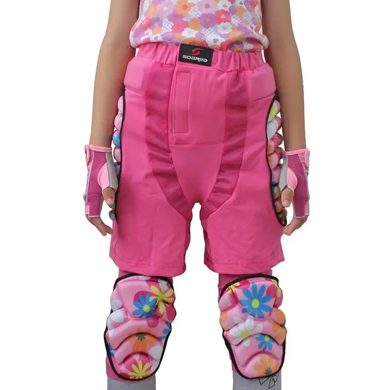 Kids 3D Protective Hip Pad EVA Short Pants Skiing Snowboard Skating Riding Protective Gear Drop Resistance Padded Protecter