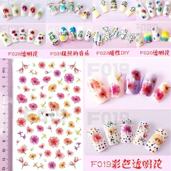 

3D Japanese new transparent flower pregnant women and children environmental protection nail decal nail stickers