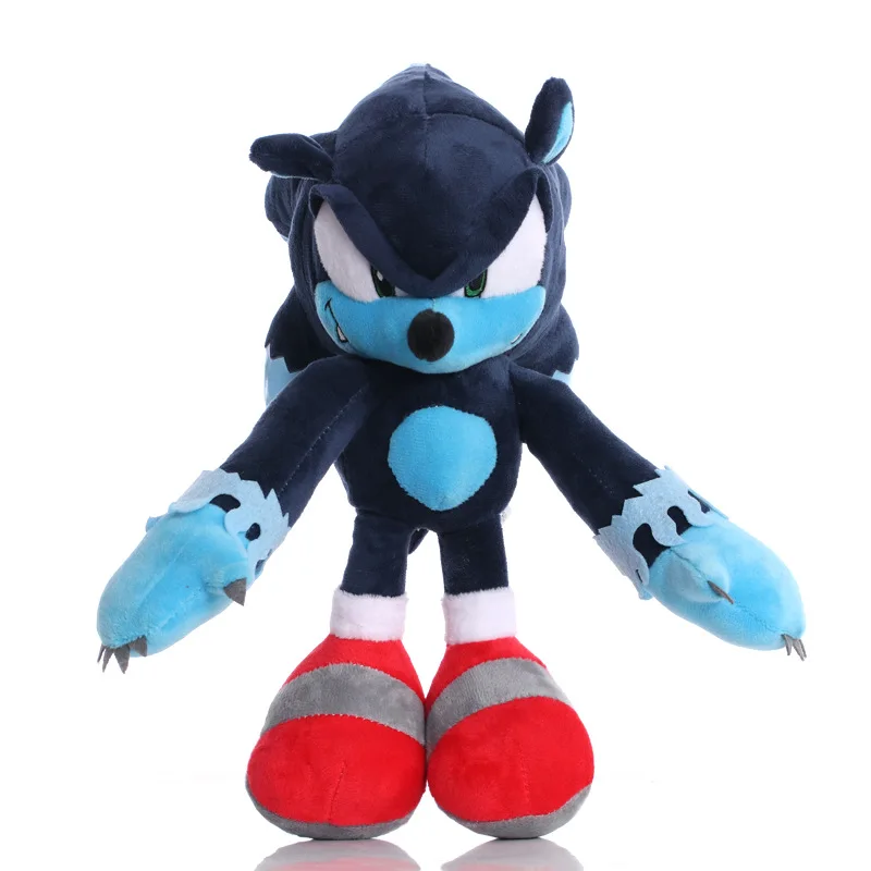 Новинка плюшевые игрушки Werehog с тенью 30 см голубой Ежик мягкая мультяшная