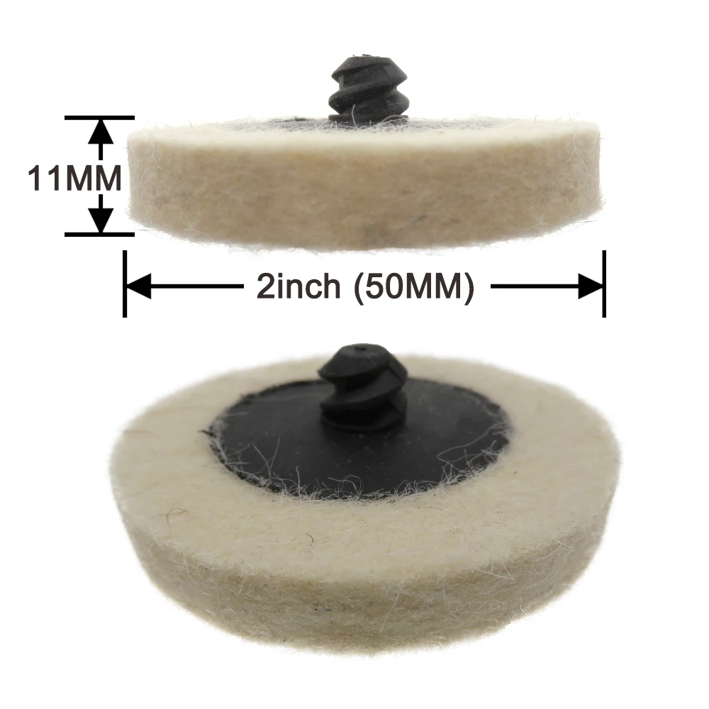 11 шт. " 50 мм сжатая шерсть колодки ткань диск полировка колодки колеса для Roloc шлифовальные абразивные инструменты аксессуары