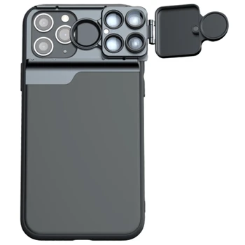 

Mobile Phone Lens for iPhone 11 Wide Angle Macro Fisheye Portrait Telephoto CPL Filter Len Phone Case for iPhone 11 Pro