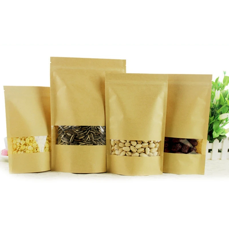 50PCs Food Storage Bag Zip Top Containers for Candy Cookies Reusable Snacks Pouches Portable Ziplock Kitchen Supplies | Дом и сад