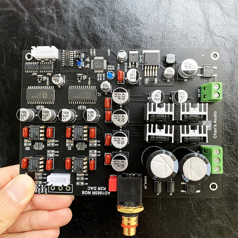 AD1865R AD1865 NOS двойной параллельный R2R декодирование ЦАП виниловый стиль декодер плата коаксиальный вход AK4118 поддержка 24 бит 192K H001