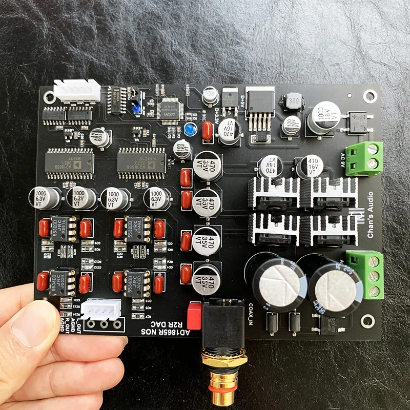 AD1865R AD1865 NOS Dual Parallel R2R Decoding DAC Vinyl Style Decoder board Coaxial Input AK4118 Support 24bit 192K H001
