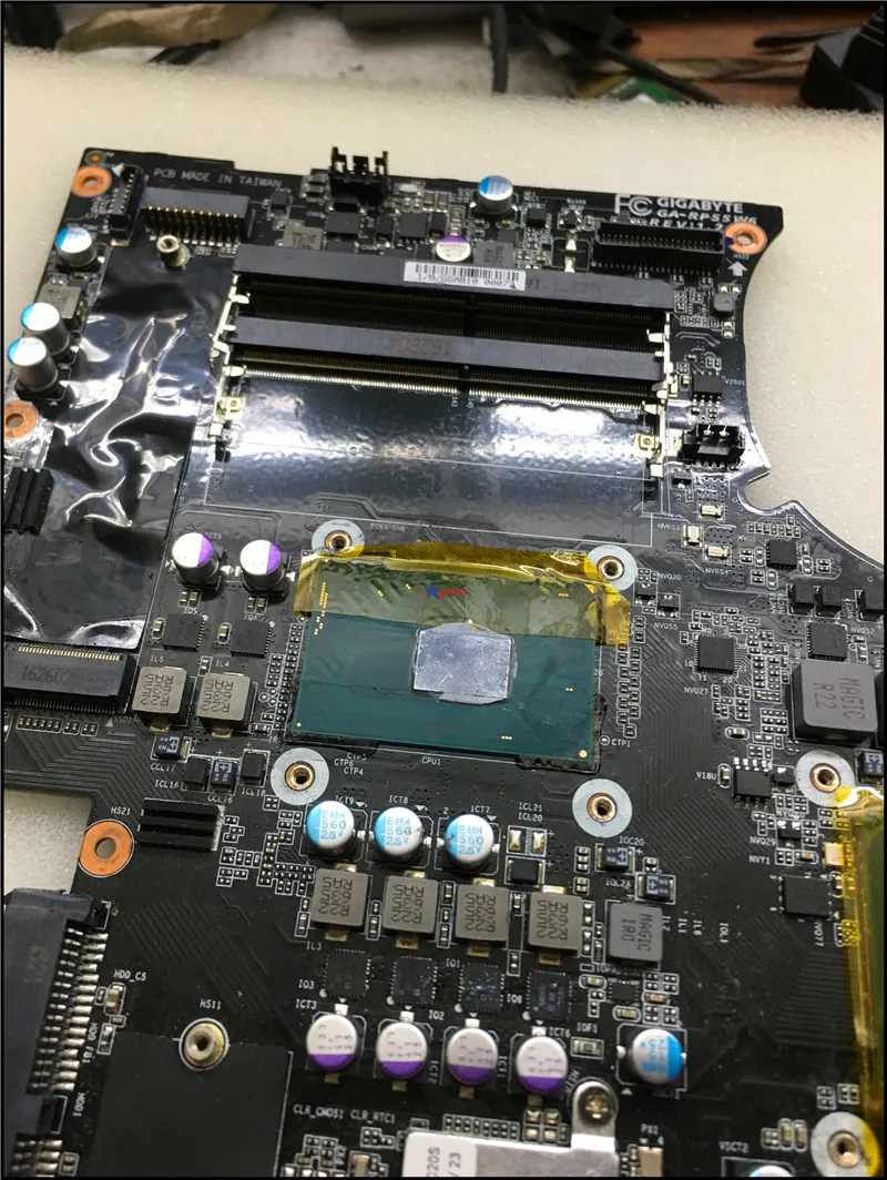 low cost  Genuine FOR GIGABYTE GA-RP55W6 LAPTOP MOTHERBOARD WITH I7 CPU AND GTX1060M