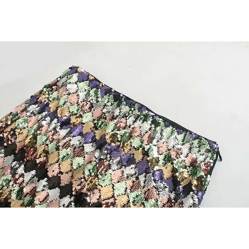 Повседневные женские длинные юбки с блестками, весна-осень, новые модные вечерние прямые женские юбки, элегантные женские юбки