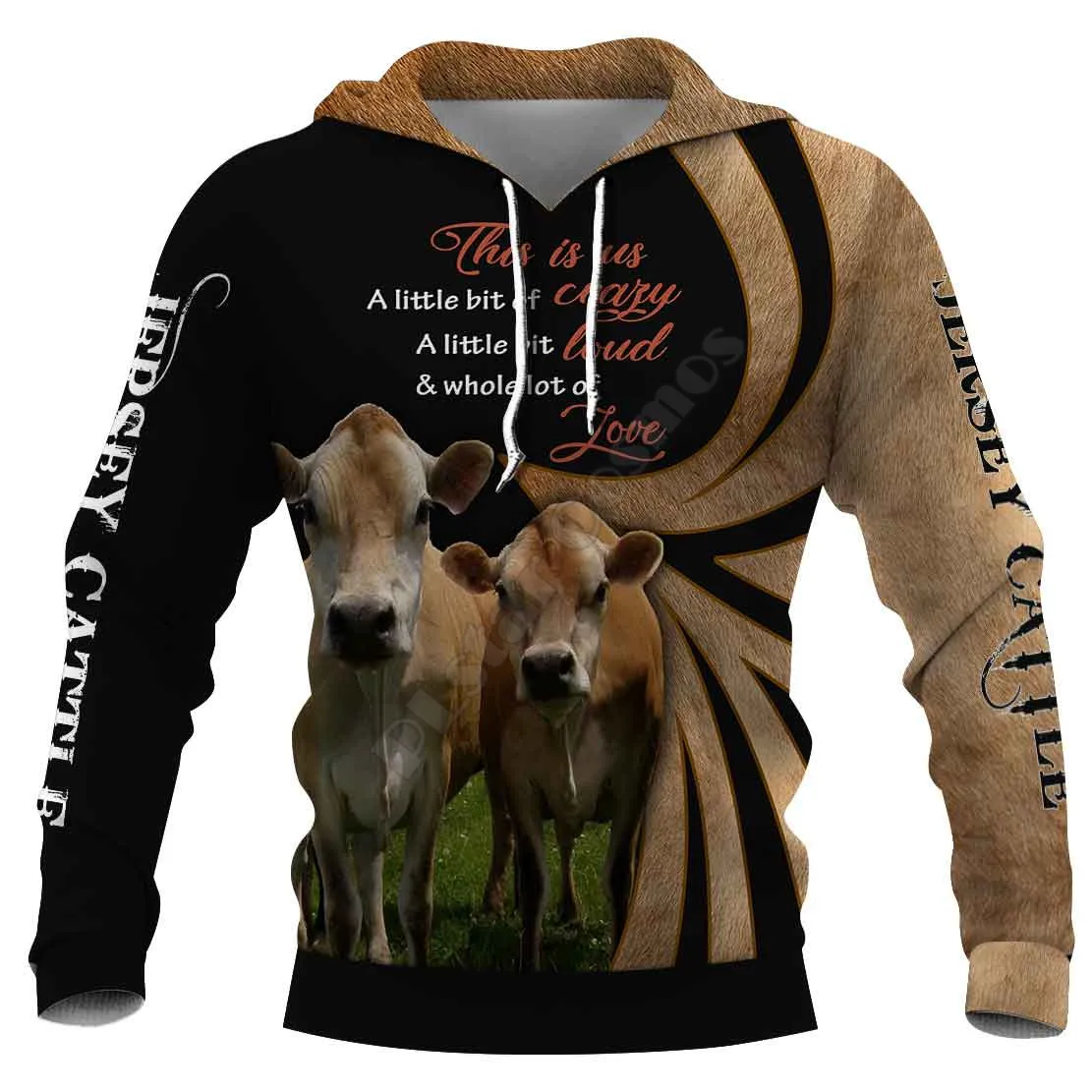 Holstein Friesian Cattle 3D Hoodies Printed Pullover Men For Women Funny Animal Sweatshirts Fashion Cosplay Apparel Sweater