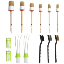 11 шт. детальная кисть для автомобиля, набор мягких волос, инструмент для чистки салона колеса VS998