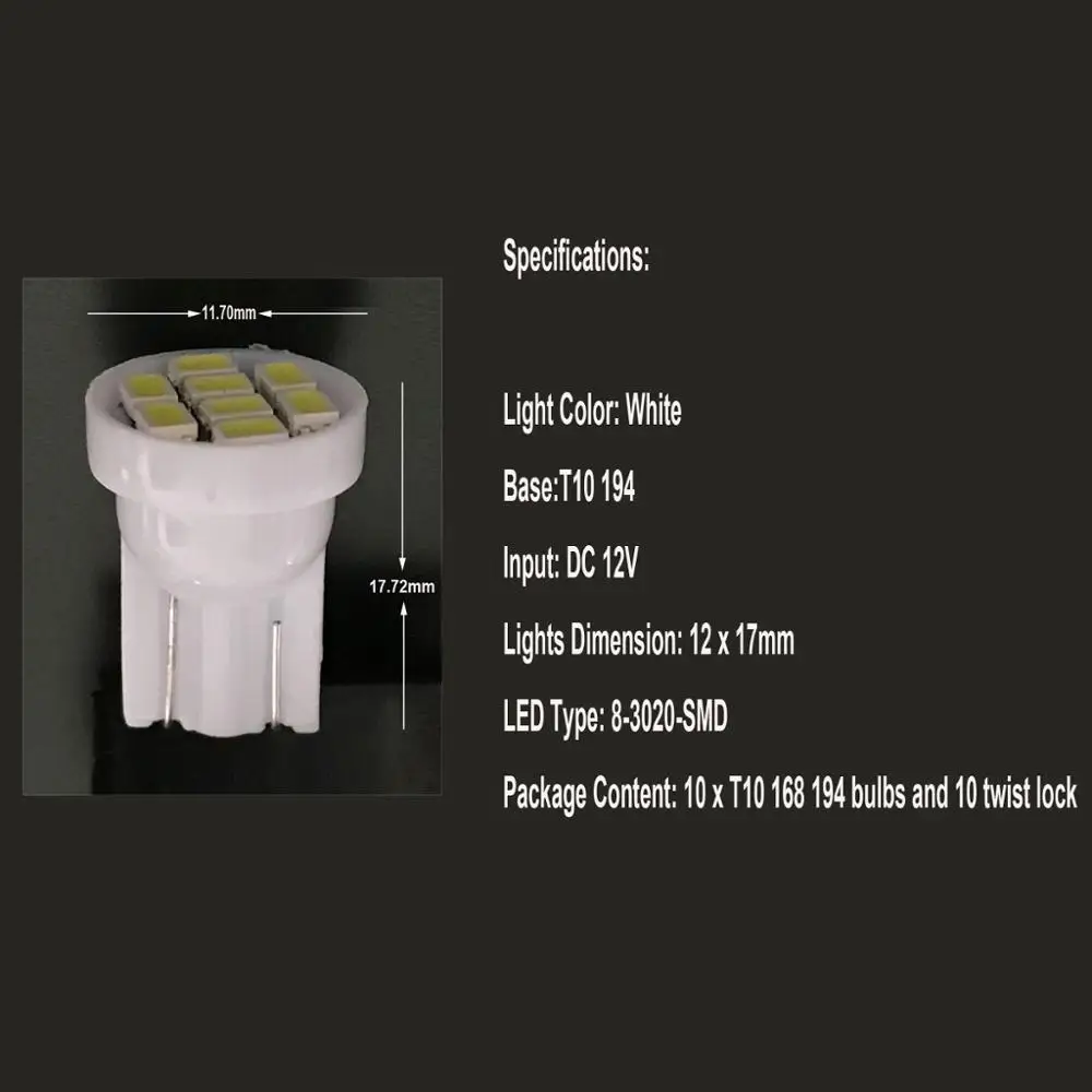 ƮƮ  ڵ     г Ʈ ŰƮ,  S60, S70, S90, V70, V90, C70 , T10 LED, W5W, 12V, 6 