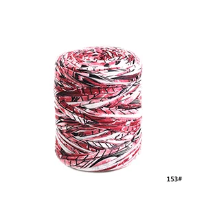 Jingxing, OEKO TEX Экологичное качество, 400 грамм/упаковка, ручная вязаная футболка пряжа спагетти пряжа для DIY сумки коврики - Цвет: 153