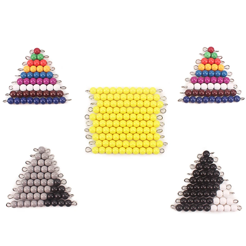 Montessori Math Beads Toy Subtraction Snake Game Lite Version Subtraction Bars Counting Mathematics Preschool Early Eductaional