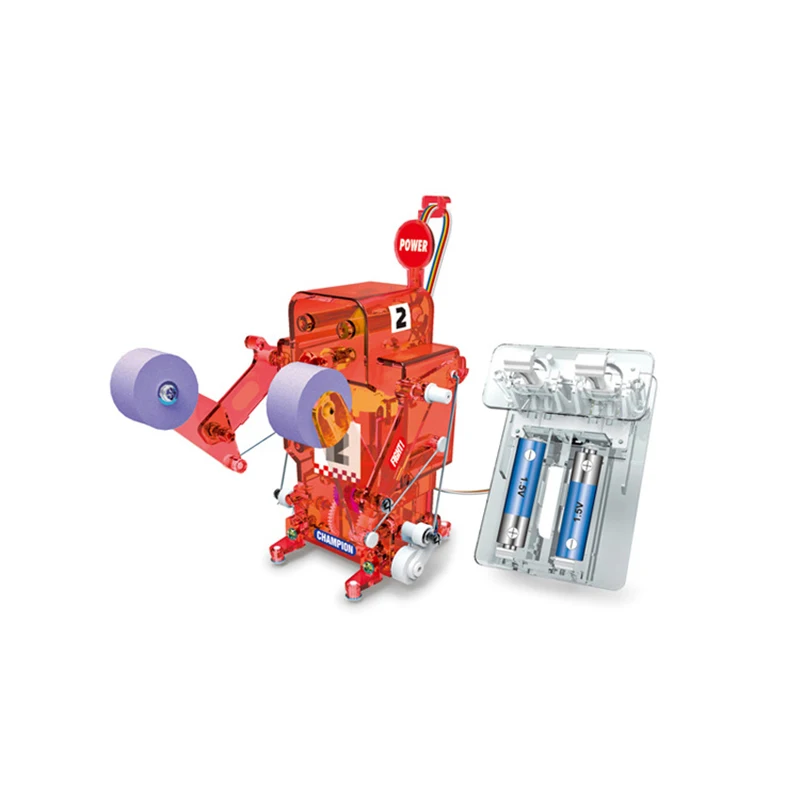 DIY004 Boxing Ring Battle Robot Assembled Remote Control Robot Children's Science Experiment Small Toy