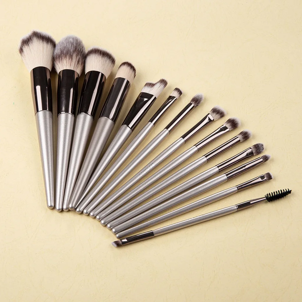 

10/14 Pcs Wooden Handle Makeup Brush Powder Base Powder Paint Set Makeup Tools Makeup Brush Set Brush Multifunctional Soft Brush