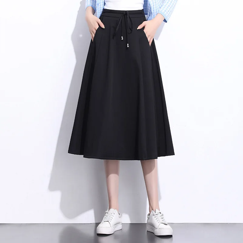 

Smart Elegant 2020 New Style Korean-style Early Spring Skirt Belly Covering Slimming High-waisted Western Style Fashion Elegant