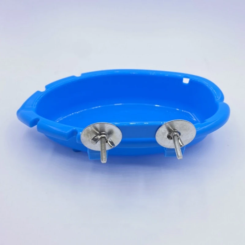 C90D Bird Water Bathtub Pet Parrots Cage Hanging Feeder Bowl Bathing Toy Shower Box Bird Cleaning Tool Cage Accessories for