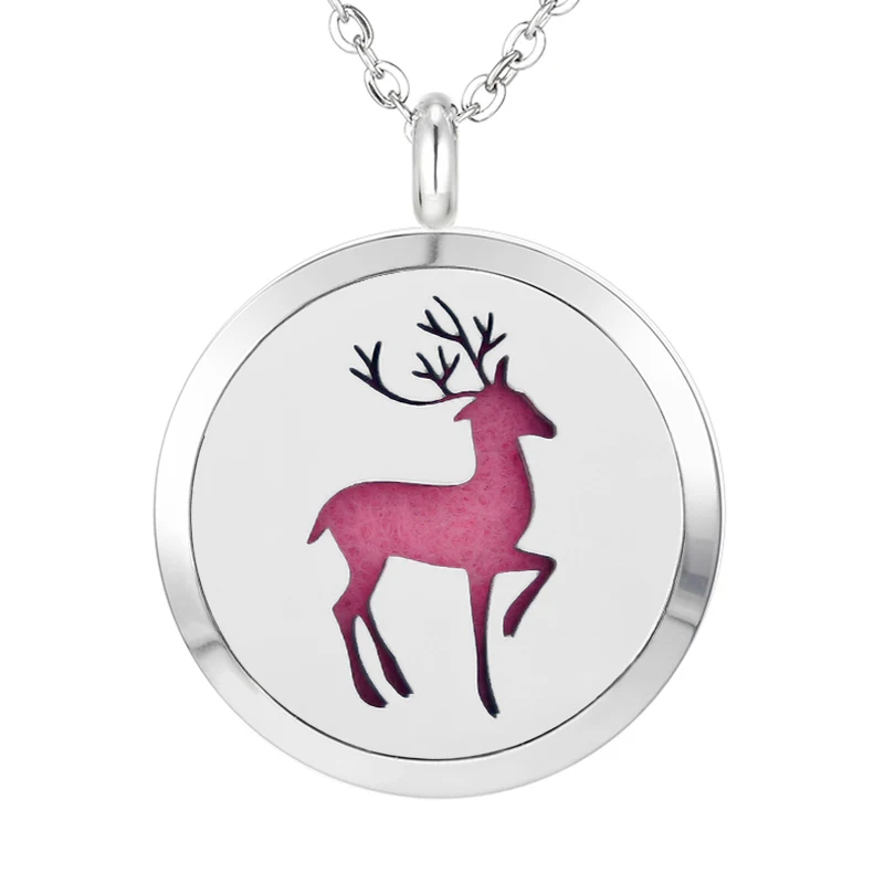 462 Essential Oil Diffuser Locket Pendant Necklace