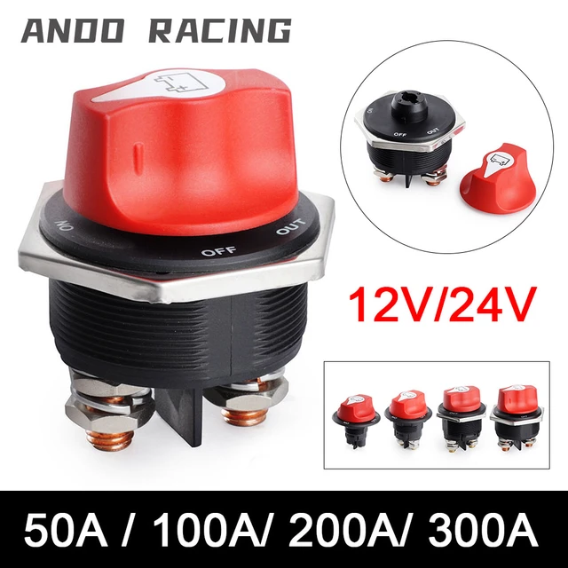 Interruptor de masa de batería de Rally de coche, Kit de interruptor de  corte, aislador de energía, Desconector para camión, coche, motocicleta,  barco, 12v - AliExpress