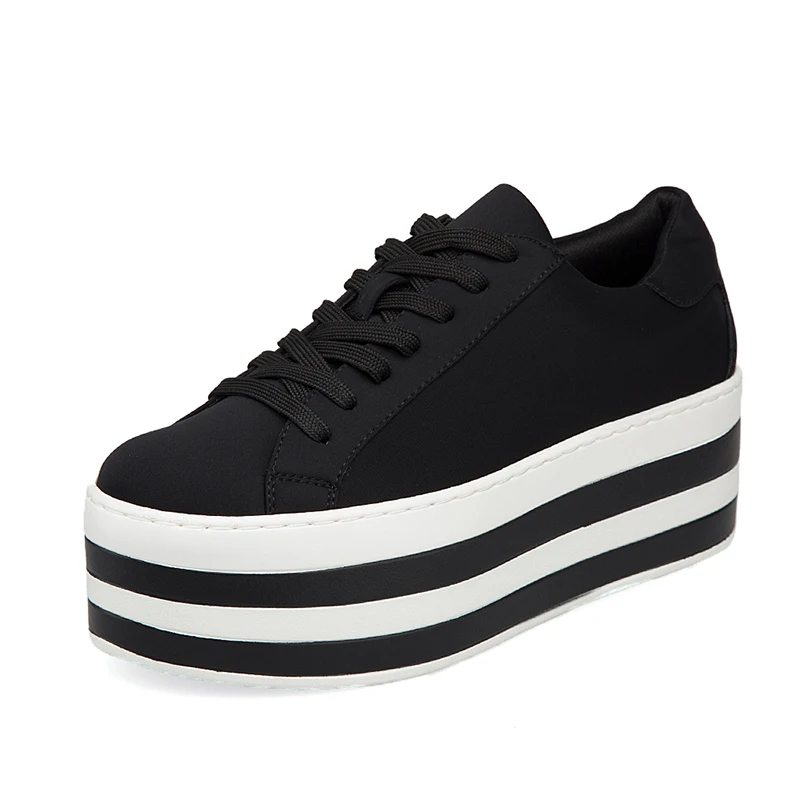 Price Platform Shoes Woman 2019 Fashion spring Trainers Casual Shoes female Casual Walking Shoes Brand Lycra Women s Vulcanize Shoes