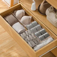 Transparent Desk Drawer Organizers Acrylic Storage Box Jewelry Makeup Organizer For Cosmetic Closet Organizer For Small Things 2
