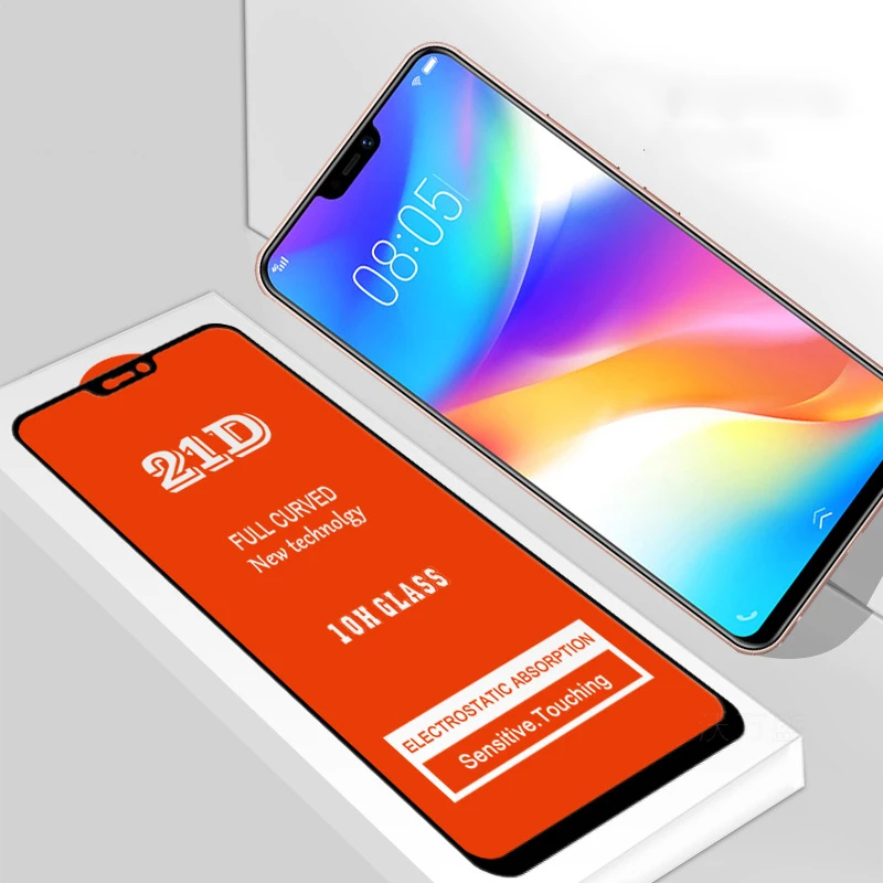10 шт. 21D полное покрытие из закаленного стекла пленка для OPPO RENO 6,4 6,6 Z F11 Pro K3 K1 A7 A7N A7X 10H протектор экрана с новой упаковкой