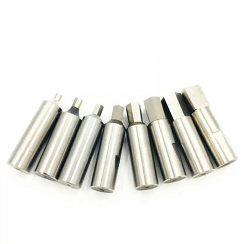 

8mm Shank Rotary hex punch 3.05 - 16.12mm customize punch head tool internal square hexagon torx rotating cutting head
