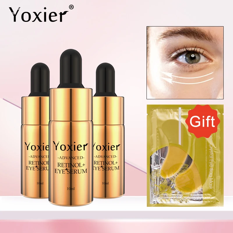 Yoxier 3 шт. ретинол глаз Сыворотки укрепляющий уход за кожей против опухлости возраста морщин! Убирает темные
