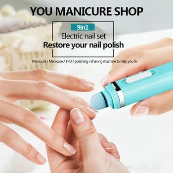 

Tools Home Safe Multifunctional Manicure Pedicure Electric Nail Polisher Set Portable Eco-friendly Professional Art Grinding