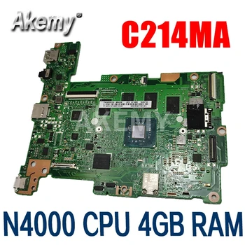 

Akemy For ASUS Chromebook Flip C214MA Laotop Mainboard C214MA Motherboard with N4000 CPU 4GB RAM 32G-SSD