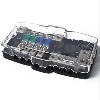 

Four-Way Mini Fuse Holder + Junction Box 2 In 4 Out Four-Way Fuse Holder With Led Light Car Electrical Circuit Breaker
