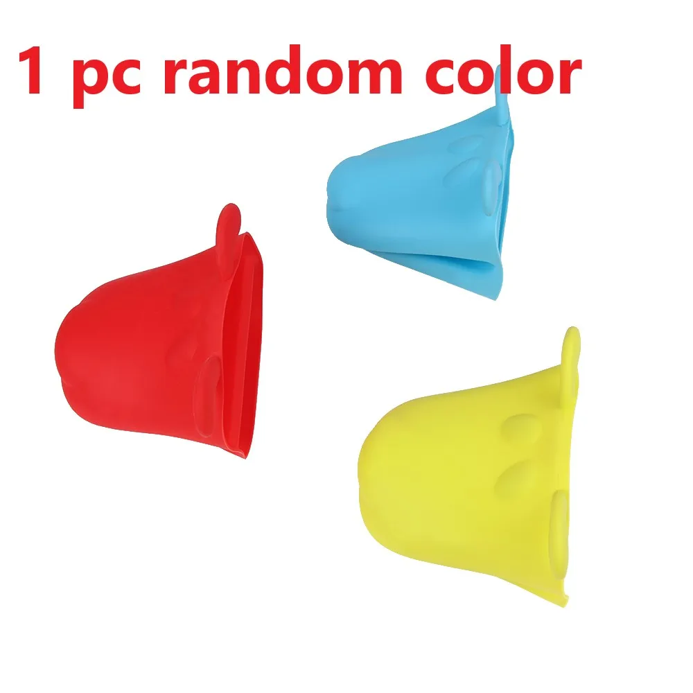 random color 1 шт. выпечки перчатка перчатки Лидер продаж Модные изоляции антипригарным термостойкие Кухня печь силиконовый держатель Пособия по кулинарии инструментов для барбекю - Цвет: random color