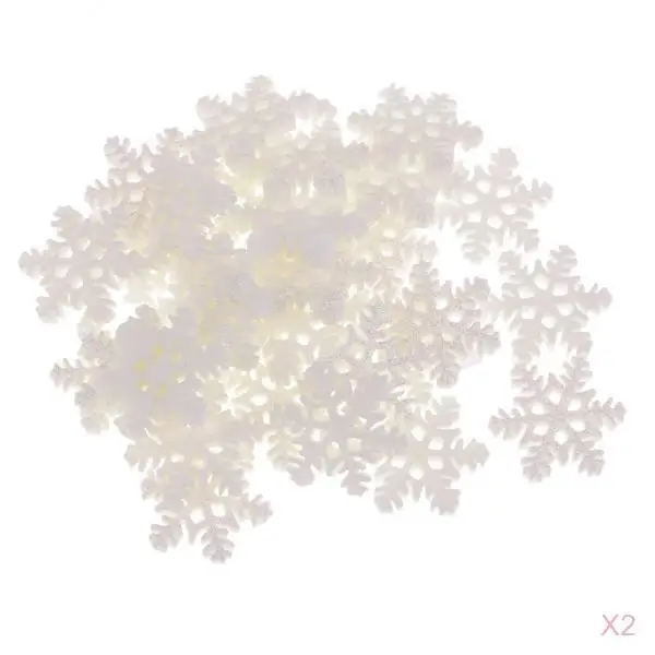 

60pcs Snowflake Flatback Embellishment For DIY Kids Children Hair Bow Crafts