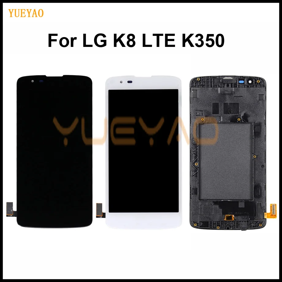 ЖК-экран для LG K8 LTE K350 K350N K350E K350DS ЖК-дисплей с зеркальным экраном дигитайзер в