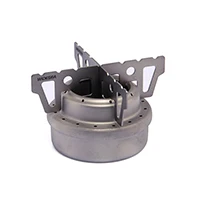 Stove and Stand Широкоугольная титановая походная спиртовая плита напольная стойка для жидкого Спиртовка комбо набор Крестовая подставка - Цвет: Stove and Stand