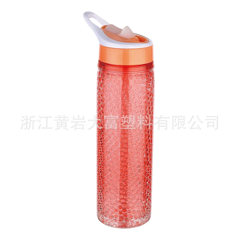 

Dafu 550 Ml Double Layer Color Gel bing ping Summer Beverage Vacuum Bottle Portable Outdoor Sports Freeze Water Bottle