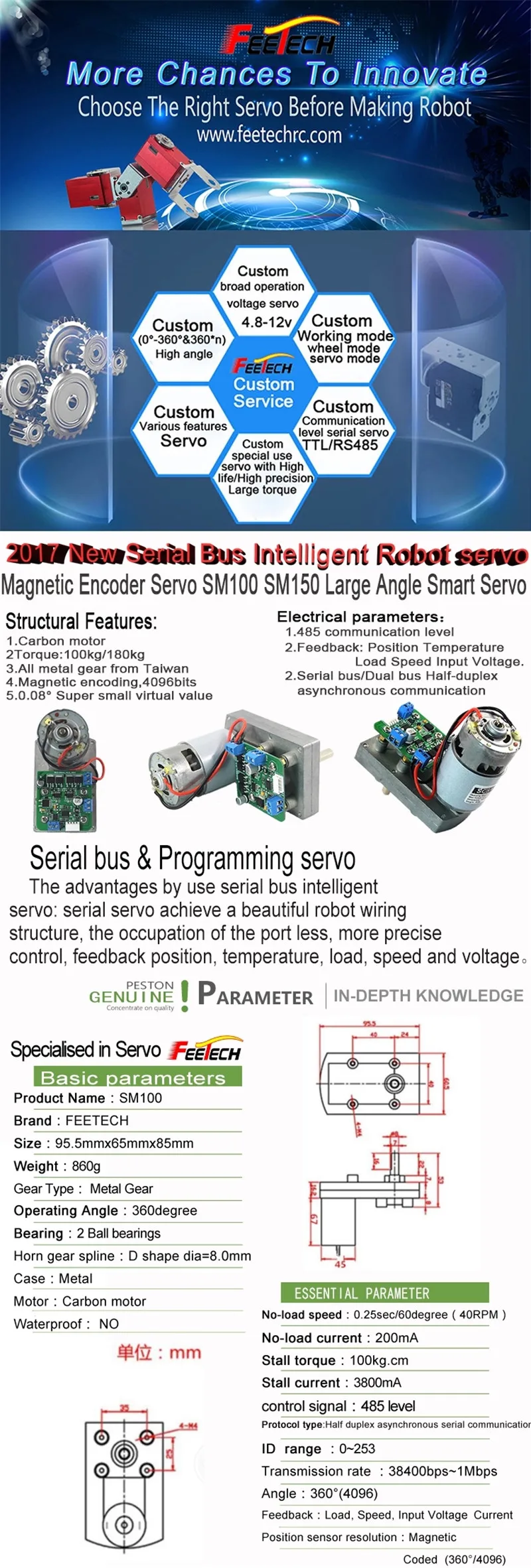 SMS150 180kg High Torque RC Servo (2)