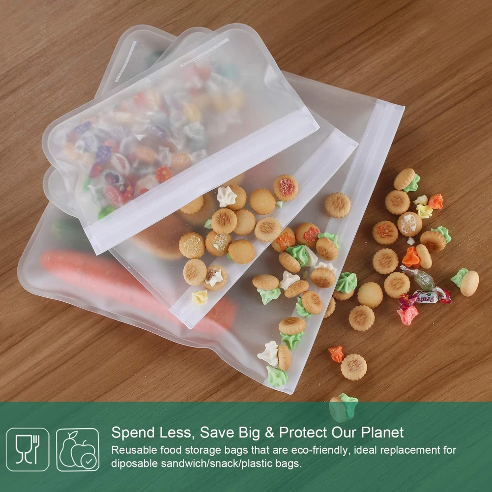 Silicone Food Storage Containers 10pcs Leakproof Reusable Containers
