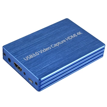 

USB 3.0 Video Capture HDMI Band Loop Out 4K, Support Microphone External Power Supply