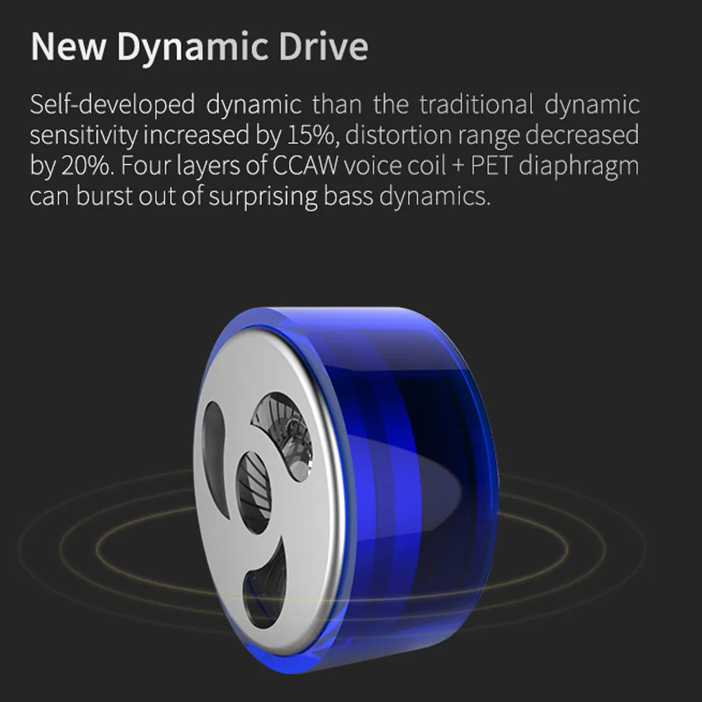 Binmer Bluetooth KZ ES3 в ухо наушники гибридная гарнитура HIFI бас шумоподавление наушники беспроводные наушники Headset-L927