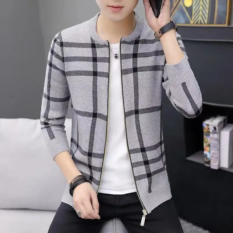 Blog 2020 Spring Young Men's Casual Sweater Cardigan Jacket Sweater Men's Jacket Slim Jacket Streetwear Hiphop Leisure