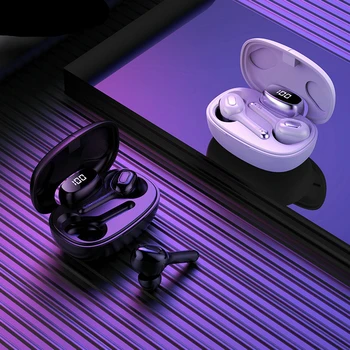 

TWS Mini Wireless Bluetooth 5.0 Earphone Waterproof Stereo 6D HD Call Earbuds With LED Display Charging Box GY155
