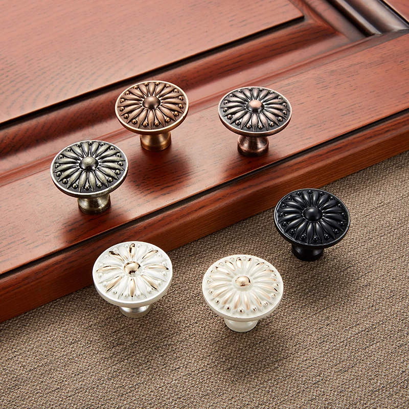 Retro Bronze Kitchen Cabinet Door Knobs And Handles Cupboard Zinc Alloy Vintage Wardrobe Handle Drawer Pulls | Обустройство дома