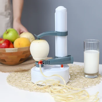 

2 in 1 Automatic Fruit Peeler Machine Multifunction Electric Peeler For Fruit Vegetables Kitchen Cutter Tools EU/US/UK/AU Plug