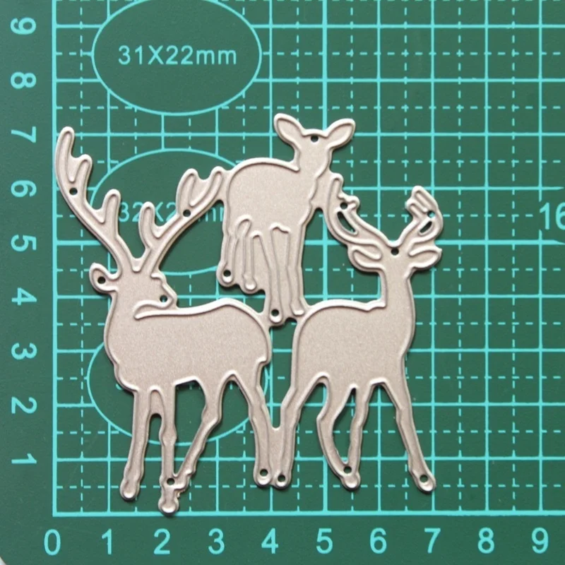 

Tree Deers Cutting Dies background Metal Cutting Dies Stencils For DIY Card Making Decorative Embossing Suit Paper Cards Stamp