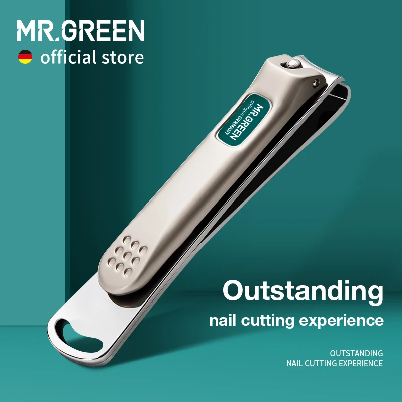 MR.GREEN кусачки для ногтей из нержавеющей стали изогнутое лезвие клипер ножницы