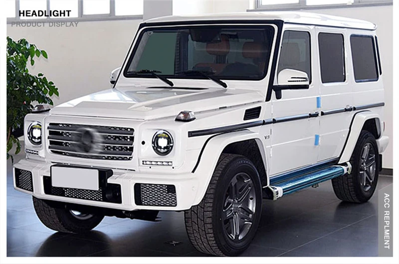 Для G350/G500/G55/G63 головные лампы Автомобильный Стайлинг для g-класса W463 головной светильник s 2007- весь светодиодный головной светильник светодиодный объектив проектор светодиодный DRL