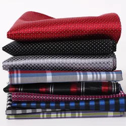 Mouchoir de poche carré en soie tissé pour homme, mouchoir de poche, motif à rayures, décontracté, idéal pour le travail, mariage, 100% 