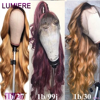 

Glueless 1b/99j Brazilian Body Wave Wig 13x4 Colored Human Hair Wigs Ombre Black Burgundy Blonde Lace Front Human Hair Wig Remy