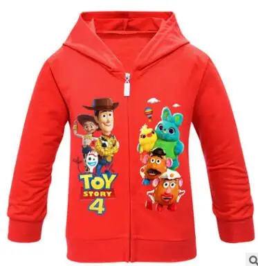 Toy Story/Детские толстовки с капюшоном для девочек; свитер с капюшоном; одежда с героями мультфильмов Базз Лайтер Вуди; Детские Новорожденные толстовки; толстовки
